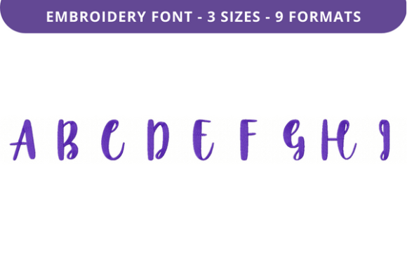 Review: Autumn Mornings Font Uppercase A-I for Embroidery
