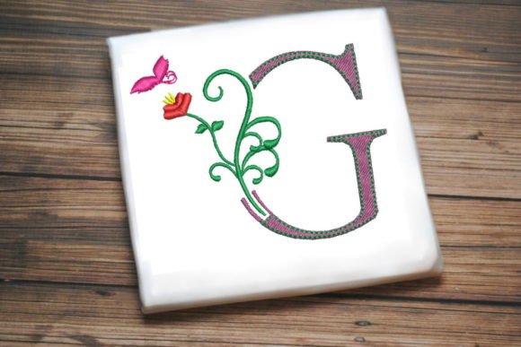 Review: Floral Letter G with Butterfly Design