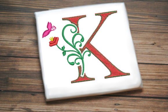 Review: Floral Letter K with Butterfly Design