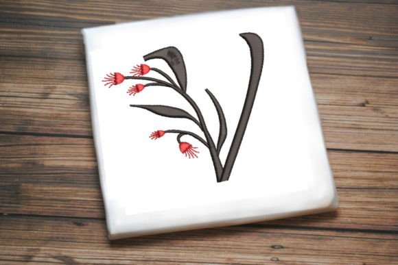 Review: Floral Monogram Letter V for Embroidery