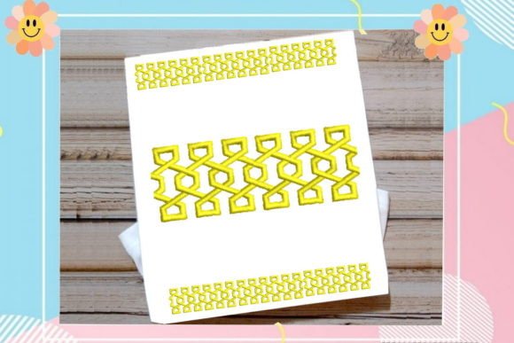 Review: Yellow Geometric Border for Craft Fairs
