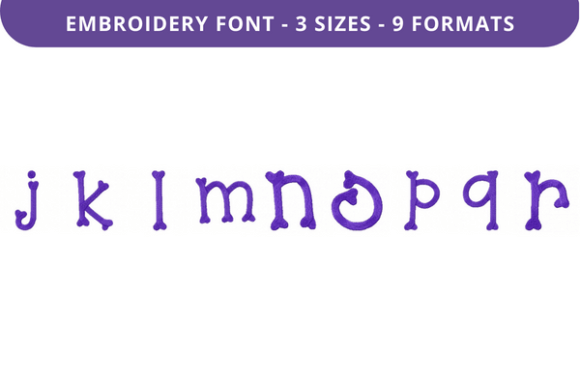 Reviewing Curves and Bones Font J to R for Apparel