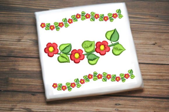 Reviewing Leaves and Flowers Border for Gifts